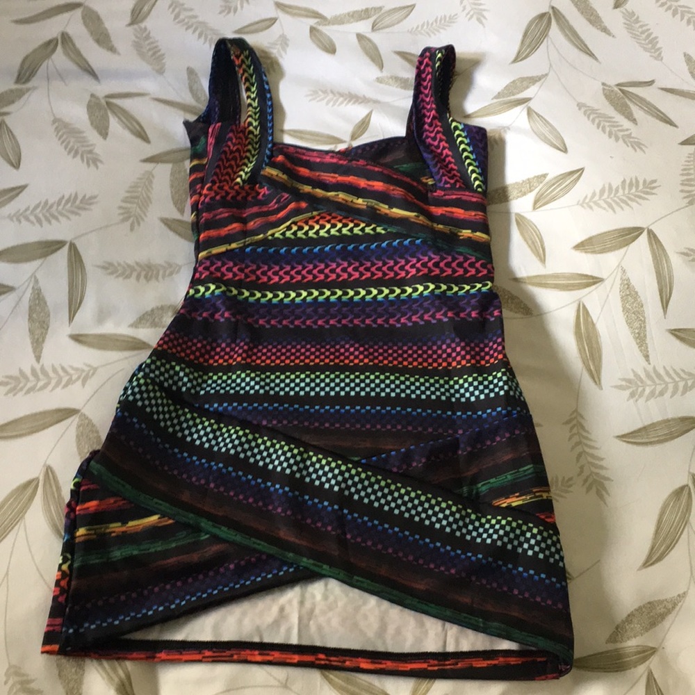 Multi colored short dress